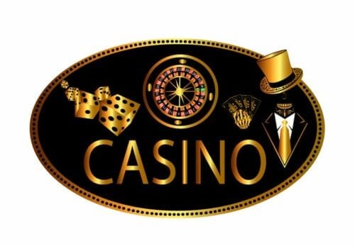 Casino, tärningar och rouletthjul